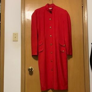 Vintage Albert Nipon Red Coat
